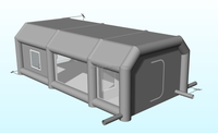 Cabine de peinture en aérosol pour station de travail géante gonflable automobile cabines de peinture en aérosol pour voitures