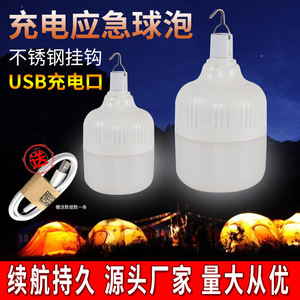 Led Rechargeable Light Bulb Emergency <b>Lamp</b> Outdoor Camping Home Use <b>USB</b> Input 85-265V PC Material - Product Image 5