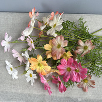 Kunstmatige Gerbera Margrieten 3-koppige Perzische Margriet Realistisch Handgemaakt Bruiloft Huisdecoratie Fotografie Prop Bloemstuk Klein