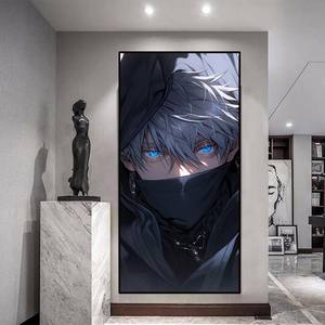 Affiche imprimée HD Jujutsu Kaisen GOJO Anime, Peinture lumineuse LED, Décoration d'éclairage domestique <span class=keywords><strong>pour</strong></span> chambre, Murale de haute qualité <span class=keywords><strong>pour</strong></span> usine - Product Image 4