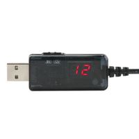 Kabel Daya USB Boost OKYN220314-27 9V 12V dengan Sakelar Terintegrasi dan Layar LED, Kabel DC 5.5mm X 2.1mm untuk Router ONT Jaringan