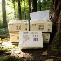 Vente en gros de mouchoirs en papier facial en pâte de bois vierge 4 plis, boîte de mouchoirs pour hôtels, bureaux, usage domestique, haute qualité, doux, nettoyage du visage