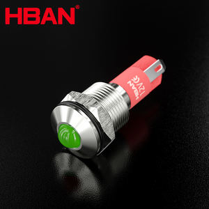 HBGQ10G-D/J/S-Licht anzeige 10mm 12V 24V 220V AC DC 20mA Beleuchtete Pin-Anschluss platte Montages ignal LED - Product Image 3