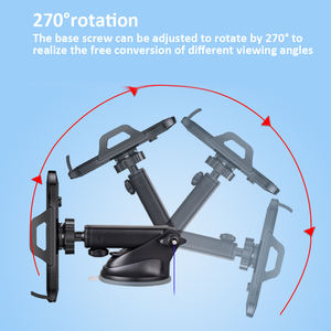 Support de téléphone universel pour tableau de bord de voiture à rotation de <span class=keywords><strong>270</strong></span> degrés, support de téléphone portable pour grille d'aération avec coussin en gel adhésif lavable <span class=keywords><strong>et</strong></span> résistant - Product Image 4