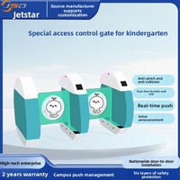Torniquete de Altura Completa con Barrera Oscilante Específica para Guarderías, Control de Acceso Peatonal por Infrarrojos, Anti-Pellizcos, Sistema de Acceso Escolar Facial