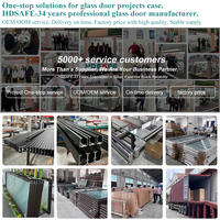 Puerta Corredera Automática con Motor de Accionamiento Directo HDSAFE a Precio de Fábrica para Mayoristas de Inventario, Puerta de Vidrio sin Marco con Sensor para Oficina
