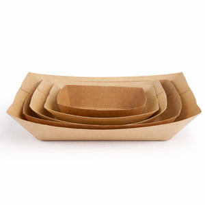 Plateau en carton de qualité supérieure pour bateau, léger, jetable, résistant à l'humidité, pour la présentation et l'emballage alimentaire, disponible à la vente - Product Image 3