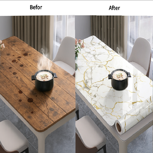 Современная самоклеящаяся пленка из ПВХ водонепроницаемая и съемная для временного макияжа столешницы в гостиной, спальне, ванной - Product Image 5