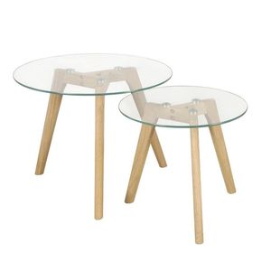 Đồ nội thất cường lực tròn Bàn cà phê Kính hàng đầu cho phòng khách - Product Image 6