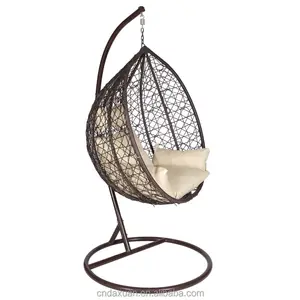 Modern Design Rattan Hanging Egg Chair High Quality Bird's Nest Basket Chair Factory Sale for Outdoor Furniture