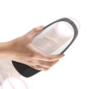 Masturbator Cup Listrik Pria, Ukuran Sempurna Hands Free, Vagina Saku untuk Masturbasi Penis Pria