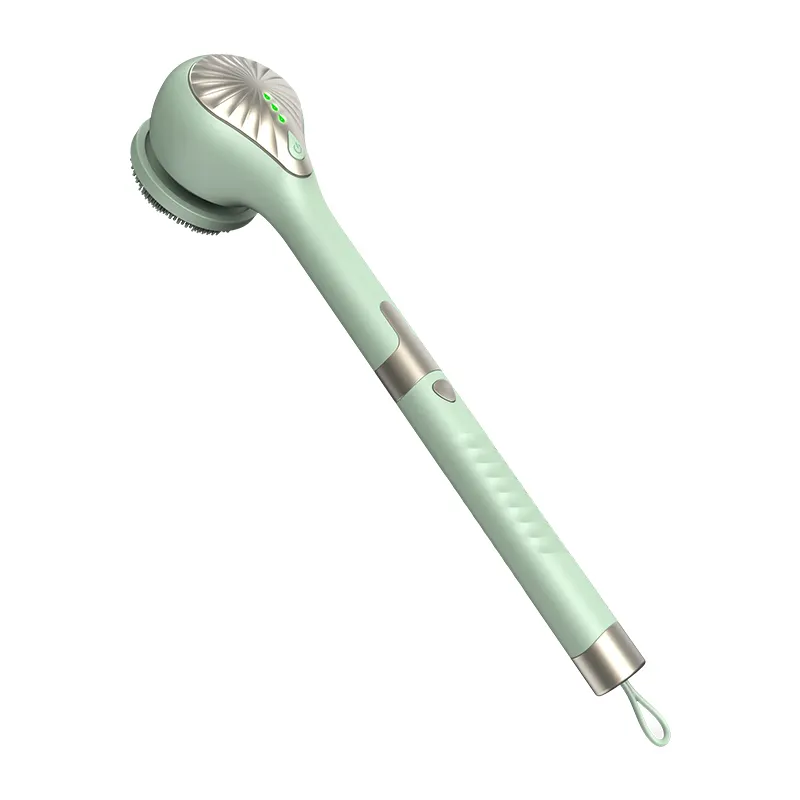 Brosse de nettoyage du corps en silicone rechargeable par USB brosse de douche rotative à 2 vitesses brosse de bain électrique étanche pour spa vente en gros