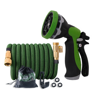 Pour <span class=keywords><strong>Amazon</strong></span> Garden <span class=keywords><strong>Tuyau</strong></span> <span class=keywords><strong>d</strong></span>'eau rétractable haute pression Pistolet magique à 10 fonctions <span class=keywords><strong>Tuyau</strong></span> de nettoyage de jardin en plastique durable - Product Image 1