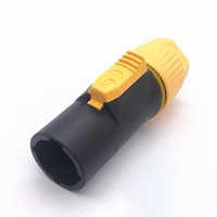 Wasserdichter 3-Pin Powercon Display-Steckverbinder LED-Bildschirm-Kabelstecker Männlich Weiblich Buchse Stecker Messing für Digitale Beschilderung