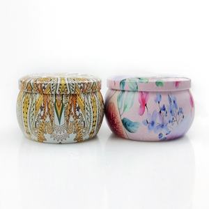 Wholesale 2oz 4oz 6oz 8oz Empty Round Scented Rose Gold Tin Can for Candles Container <b>Jars</b> Travel Black Candle Tins - Product Image 3