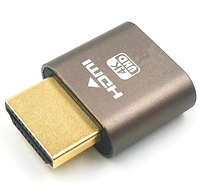 Adaptateur d'affichage virtuel VGA 4K haute résolution HDMI DDC EDID, prise factice sans tête, émulateur d'affichage fantôme