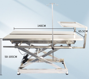 Electric Lifting V-Top Veterinary Surgical <b>Table</b> Constant Temperature Animal Operating <b>Table</b> with IV Pole and Tray - Product Image 2