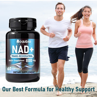 Capsules de complément alimentaire NAD+ Booster à marque privée OEM avec NR Resveratrol, Curcuma et Quercétine pour l'énergie et la vitalité cellulaires