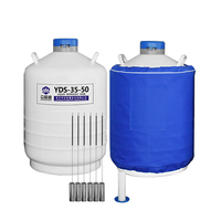 YDS-35-50 Réservoir d'azote liquide en alliage d'aluminium de 35 L à longue durée de vie pour la génétique congelée