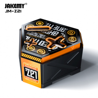 JAKEMY JM-Z21 X-Magic Cube Organisateur d'outils modulaire magnétique en plastique DIY, aimantateur/démagnétiseur, avec couvercle rabattable pour embouts de tournevis OEM/ODM