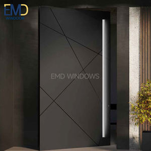 Portes d'entrée extérieures en aluminium pour la maison avec arche - Product Image 2