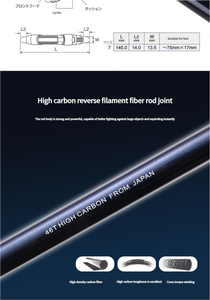 Canne à pêche au <span class=keywords><strong>surf</strong></span> Madmouse 100-300g 4.25m 3 sections en carbone, composants Fuji, X Sinker Quick <span class=keywords><strong>Surf</strong></span> 425BX, canne à pêche spinning pour jig - Product Image 4