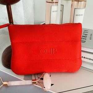 3D Silicone Printing Cosmetic <b>Bag</b> <b>Quilted</b> Neoprene Makeup <b>Bags</b> Fashion Cosmetic <b>Storage</b> <b>Bag</b> for Women Men Travel Beach Outdoor - Product Image 5