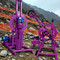 Foreuse hydraulique portable pour tunnels, équipement de forage à 360 degrés, machine de forage de puits