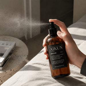 Aikun Amber Glass Dual Size Private Label 500ml 250ml Room <b>Spray</b> Interior Fragrance Gift Box <b>Set</b> for Hotel Office Bathroom - Product Image 4