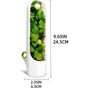 Herb Saver for Refrigerator Cilantro Container for Fridge <b>Fresh</b> Herb Keeper Herb Storage Fridge Organizer for <b>Vegetables</b> - Product Image 4