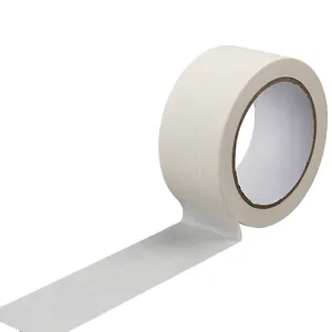 高品质易撕遮蔽胶带白色绉纸遮蔽胶带
