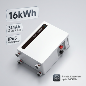 Wholesale 16kWh 51.2V 314Ah Solar Battery Support 15pcs Parallel for 240kWh Home ESS IP65 Waterproof <b>Energy</b> <b>Storage</b> <b>System</b> - Product Image 1