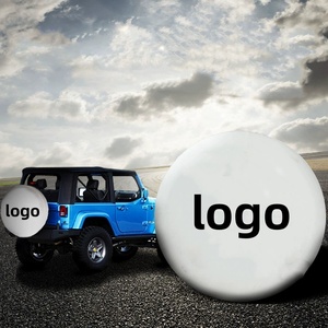 Logo personnalisé 4wd 13 "14" 15 "16" 17 "20 pouces Housse anti-poussière pour <span class=keywords><strong>pneu</strong></span> de secours pour véhicules tout-terrain <span class=keywords><strong>4x4</strong></span> - Product Image 4