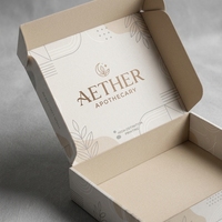 Boîte en carton ondulé pliable personnalisée pour l'aviation, adaptée pour l'emballage de vêtements, de cadeaux, de rouges à lèvres, de parfums et de cosmétiques