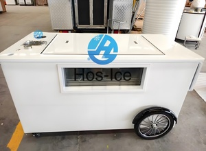 Commercial Hand Push Freezer <strong>Cart</strong> Ice Cream <strong>Food</strong> Shop Street <strong>Food</strong> <strong>Cart</strong> for <strong>Indoor</strong>/Outdoor Use - Product Image 3