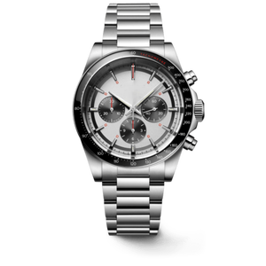 <b>Chronograph</b> <b>Automatic</b> Mechanical Watch with Tachymeter Bezel Stainless Steel Bracelet for Men Longinesing - Product Image 1