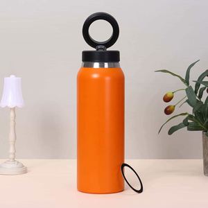 316 Stainless Steel Insulated Water Bottle Pop-Up Lid Portable Thermal Bottle <b>Large</b> Capacity Food Grade Travel Mug - Product Image 5