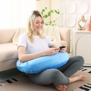 Anti Forward Tilting Pillow With Straps For Wheelchair Users Solid Color Polyester Cushion Support - Product Image 2