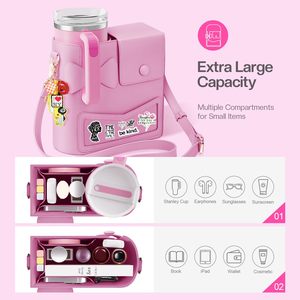 Sac bandoulière pour porte-bouteille Stanley Cup, portable, avec sangle réglable, nouveauté 2025 pour Stanley Cup - Product Image 4