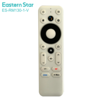 Télécommande ES-RM130-1-V Prix Usine pour Nouveau Google Chromecast 4K TV Google Voice Décodeur Smart TV G9N9N Voice BT IR