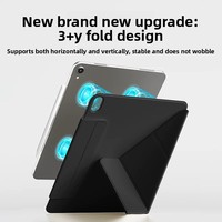 Étui pour tablette ultra magnétique en cuir PU, étui intelligent, étui de protection pour iPad Pro 2024/2025 13 pouces