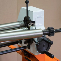 Machine électrique de petit pain de glissement de ESR-1300x1.5E de laminoir pour faire le cylindre de tôle, cône 1.5x1300mm