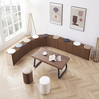 Banc Pliant en Papier Kraft Nid d'Abeille 3/6 Places, Bancs d'Assise Commerciaux Modernes pour Bureau, Conférence, Salon Professionnel