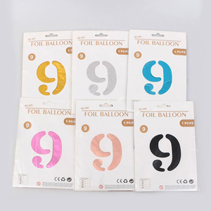 40 بوصة بالونات كبيرة برقائق معدنية لأعياد الميلاد بالونات رقم الهيليوم 0-9 زينات سعيدة شخصيات كبيرة غلوبوس - Product Image 2