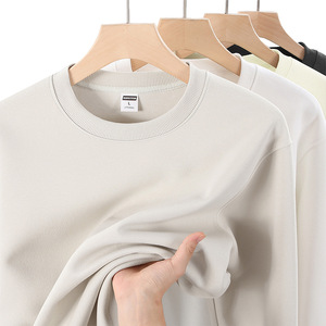 Sudadera Personalizada con Cuello Redondo, 350g, Algodón, Manga Larga, Color Sólido, con Logotipo Impreso, para Actividades de Equipo, Uniforme de Trabajo - Product Image 4