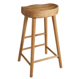 İskandinav tarzı eski yüksek-kaliteli Cafe Restaurant süt çay dükkanı doğal ahşap renk katı beyaz meşe <span class=keywords><strong>Bar</strong></span> tabureleri - Product Image 5