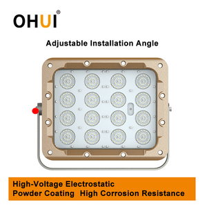 Lámpara LED a Prueba de Explosiones OHUI 240W IP67, Diseño Doble a Prueba de Explosiones, Certificado ATEX, 100-277V, 6000k, para Zona 1, 2, 21, 22 - Product Image 3