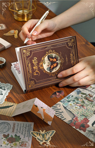 Kit de álbum de recortes DIY de mariposa de ensueño, juego de diario de basura de bala estética de 162 piezas con Cuaderno de cuadrícula A6 y suministros para manualidades, regalo - Product Image 3