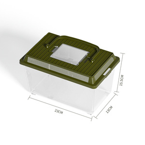 <span class=keywords><strong>Caja</strong></span> <span class=keywords><strong>de</strong></span> Cría para Reptiles <span class=keywords><strong>de</strong></span> Plástico Transparente para Exteriores, Pecera para Insectos y Tortugas con Tapa, Contenedor Ecológico para el Hogar - Product Image 1