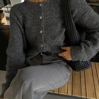 Vêtements en gros de Chine - Vêtements en vrac pour femmes - Cardigan pour femmes avec boutons Y2K et crochet pour vêtements de détente - Ensembles pour femmes
